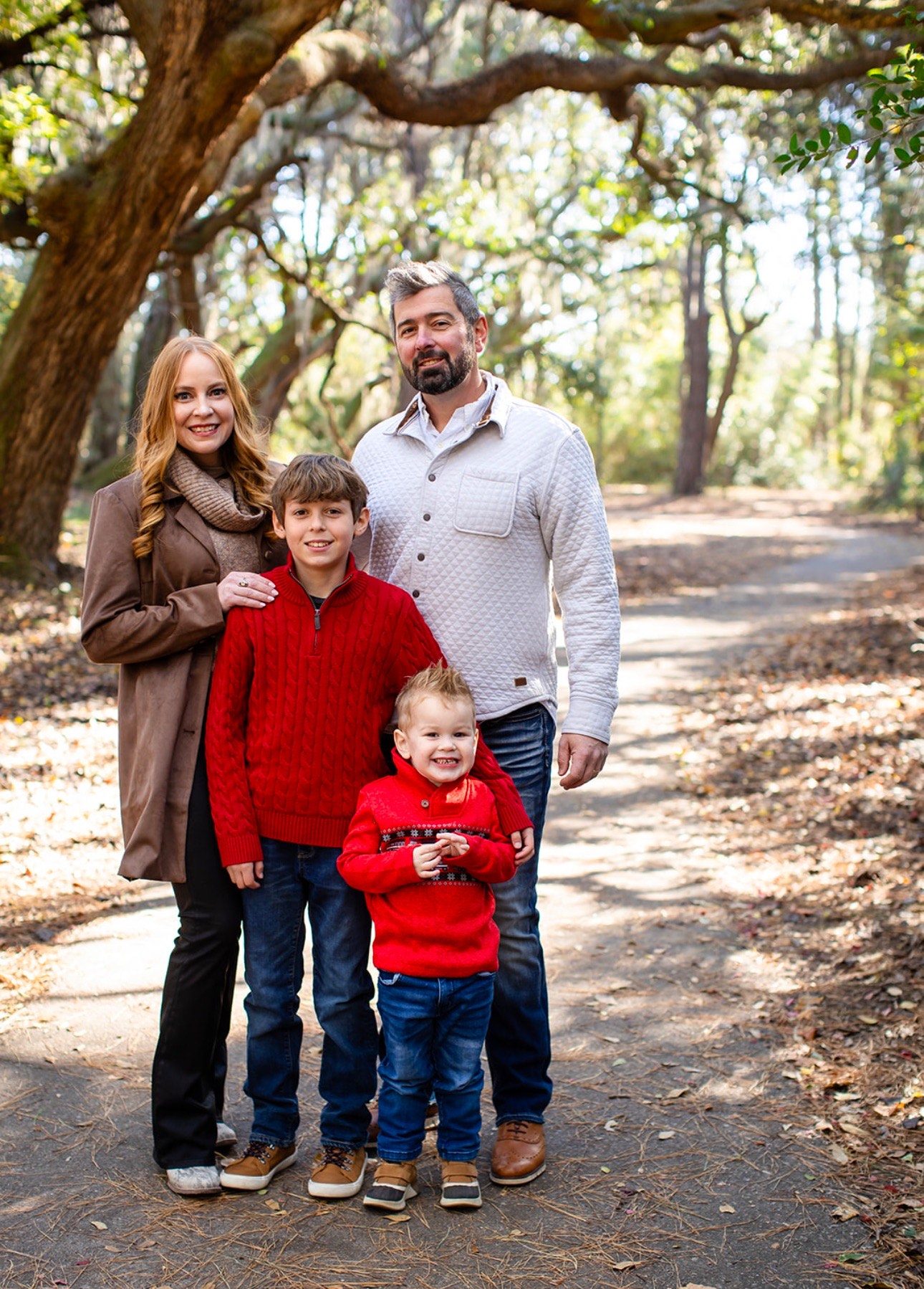 Tripp Baker, Owner of Rigid Construction, LLC, with his family in Charleston, SC.